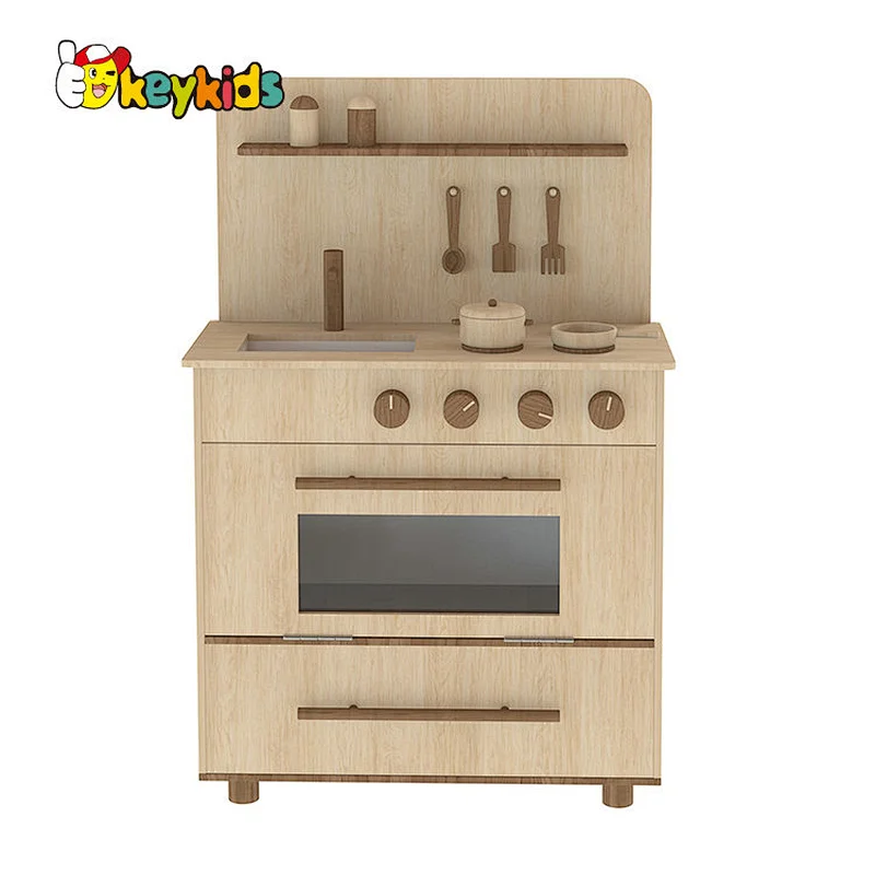 New Design Children Wooden Kids Children Cooking Play Kitchen Toy Set for Wholesale W10C747